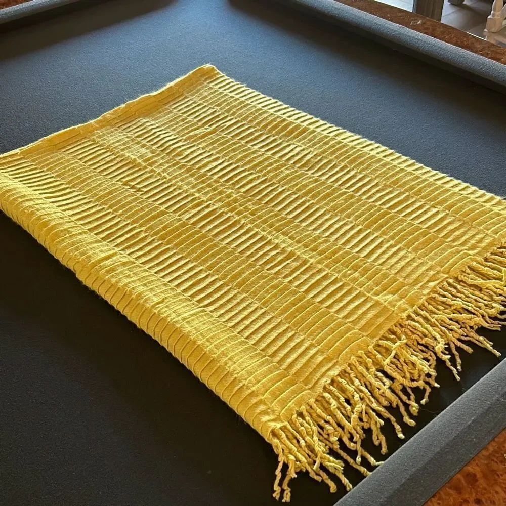 West Elm Yellow Throw